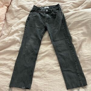 Mango Charcoal Denim Jeans